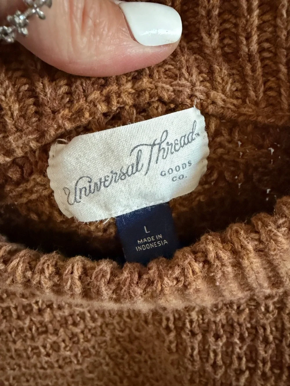 Universal Thread Chunky Crewneck Sweater - Camel Brown - Picture 8 of 9